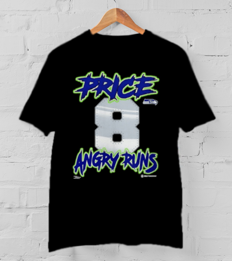 Seattle Seahawks Price 8 Angry Runs 2026 T-Shirt