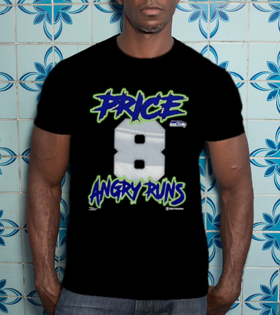 Seattle Seahawks Price 8 Angry Runs 2026 T-Shirt
