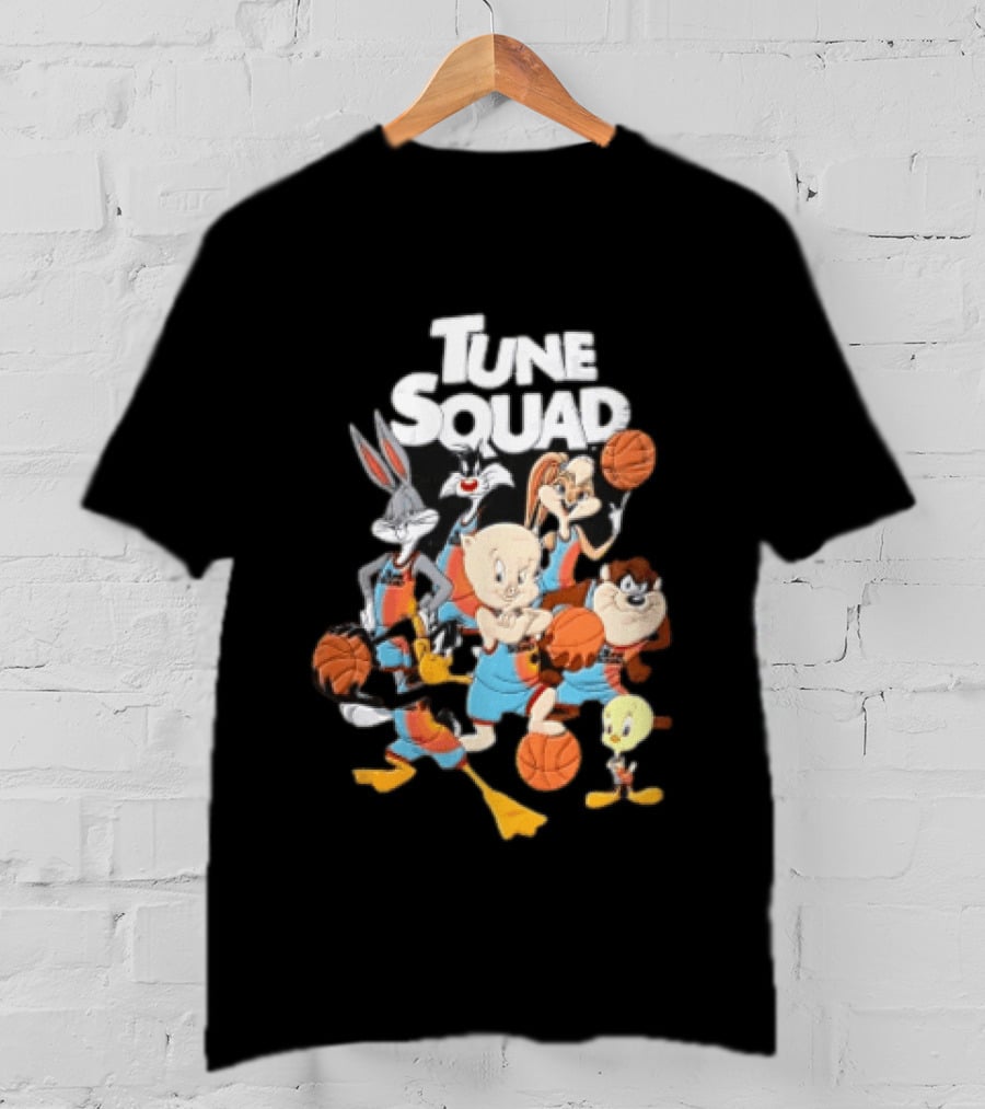 Tune Squad Looney Tunes Characters Basketball Space Jam T-Shirt