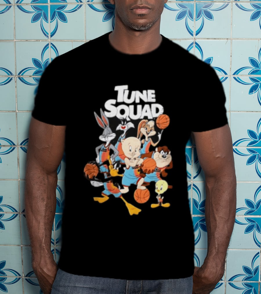 Tune Squad Looney Tunes Characters Basketball Space Jam T-Shirt