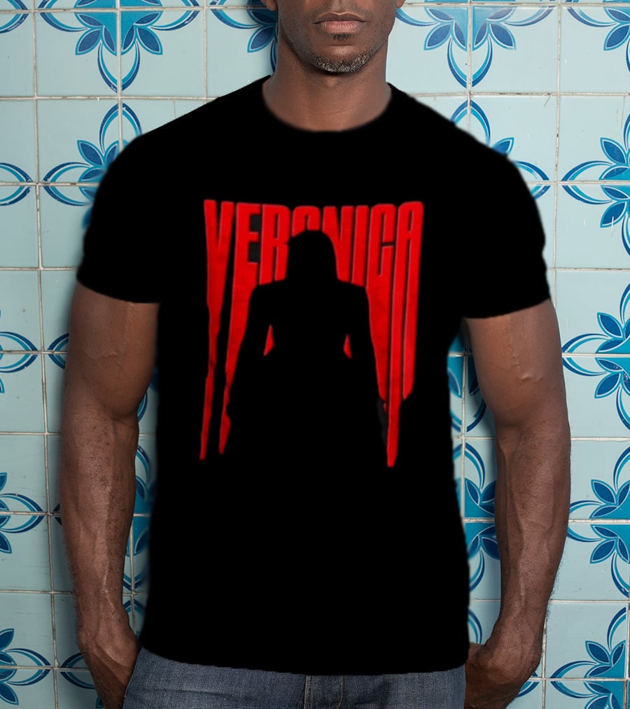 Veronica Red Dripping Font T-Shirt