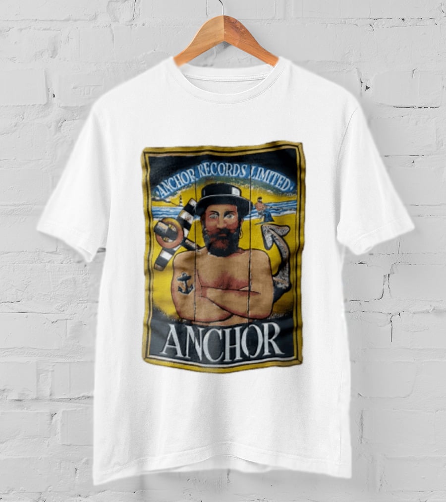 Anchor Records Limited Bearded Sailor With Tattooed Arms T-Shirt