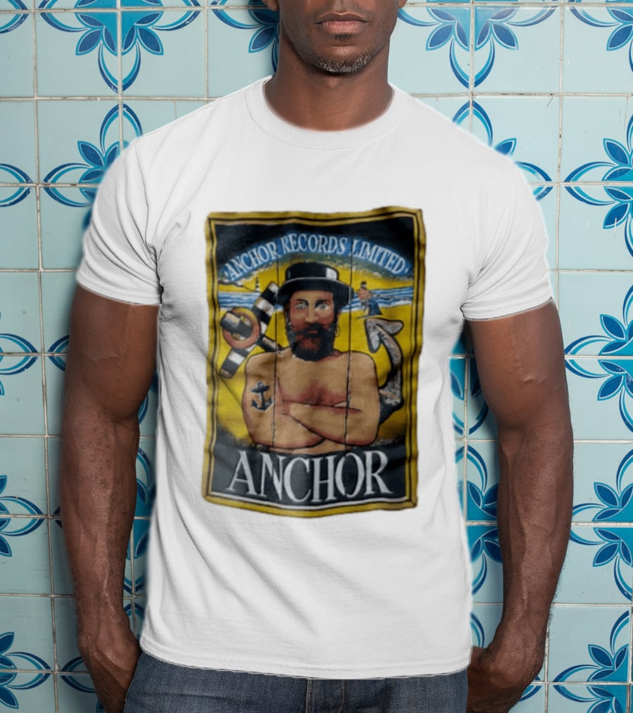 Anchor Records Limited Bearded Sailor With Tattooed Arms T-Shirt
