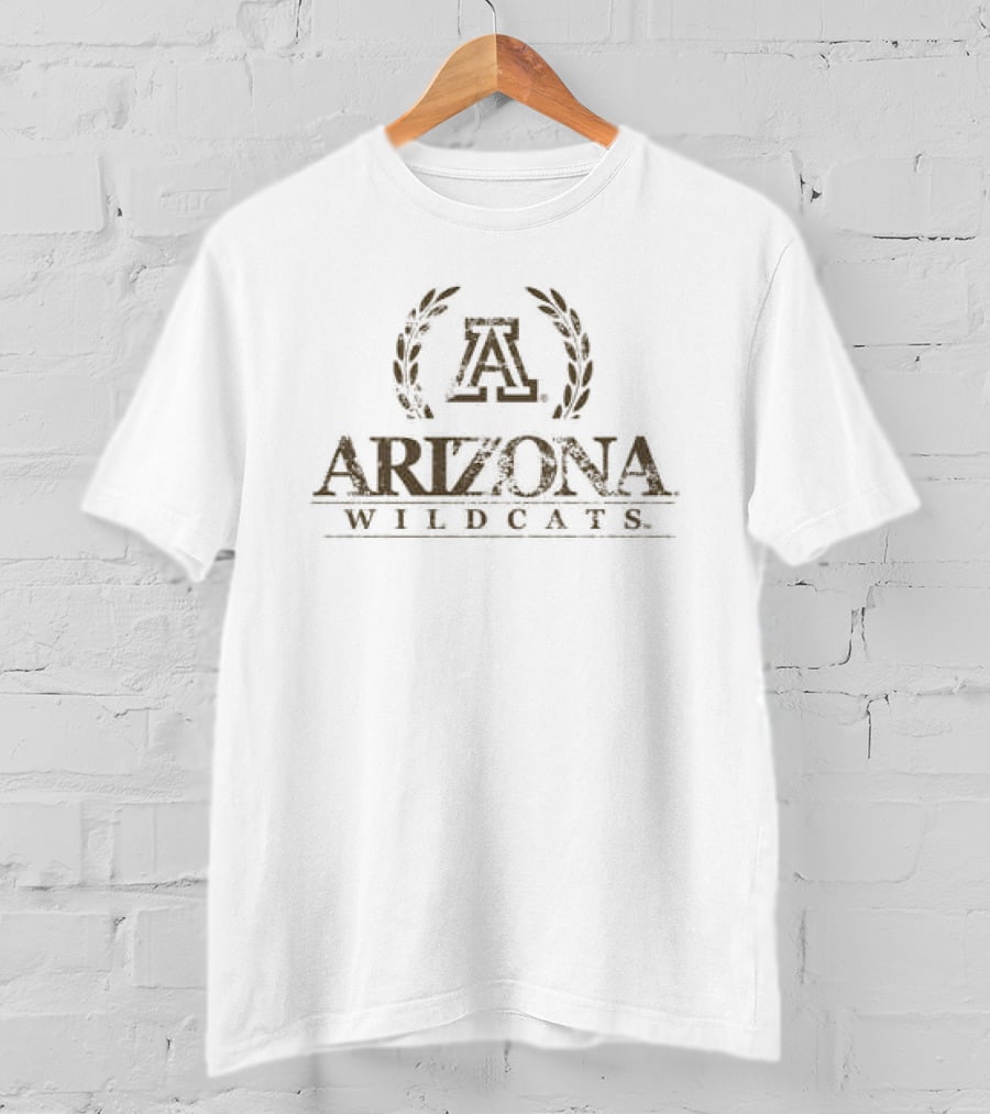 Arizona Wildcats Block A Crest Laurel T-Shirt