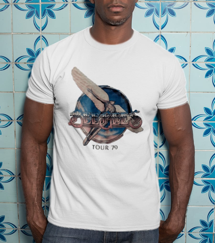 Bee Gees Winged Figure Flying Tour 79 T-Shirt