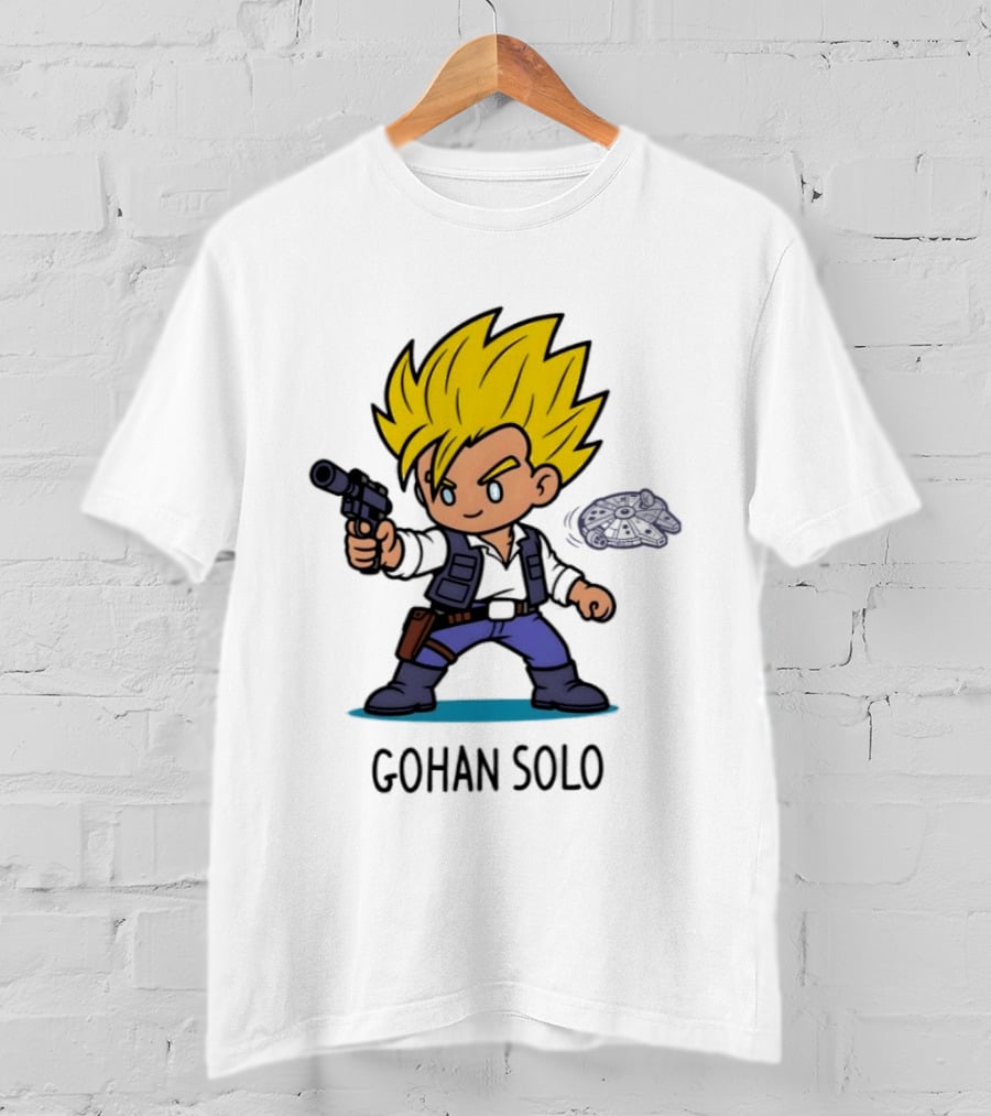 Gohan Solo Star Wars Dragon Ball Z Mashup Super Saiyan T-Shirt