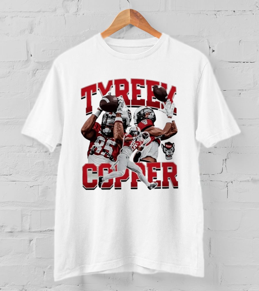Tyreek Copper NC State Wolfpack Football Collage T-Shirt