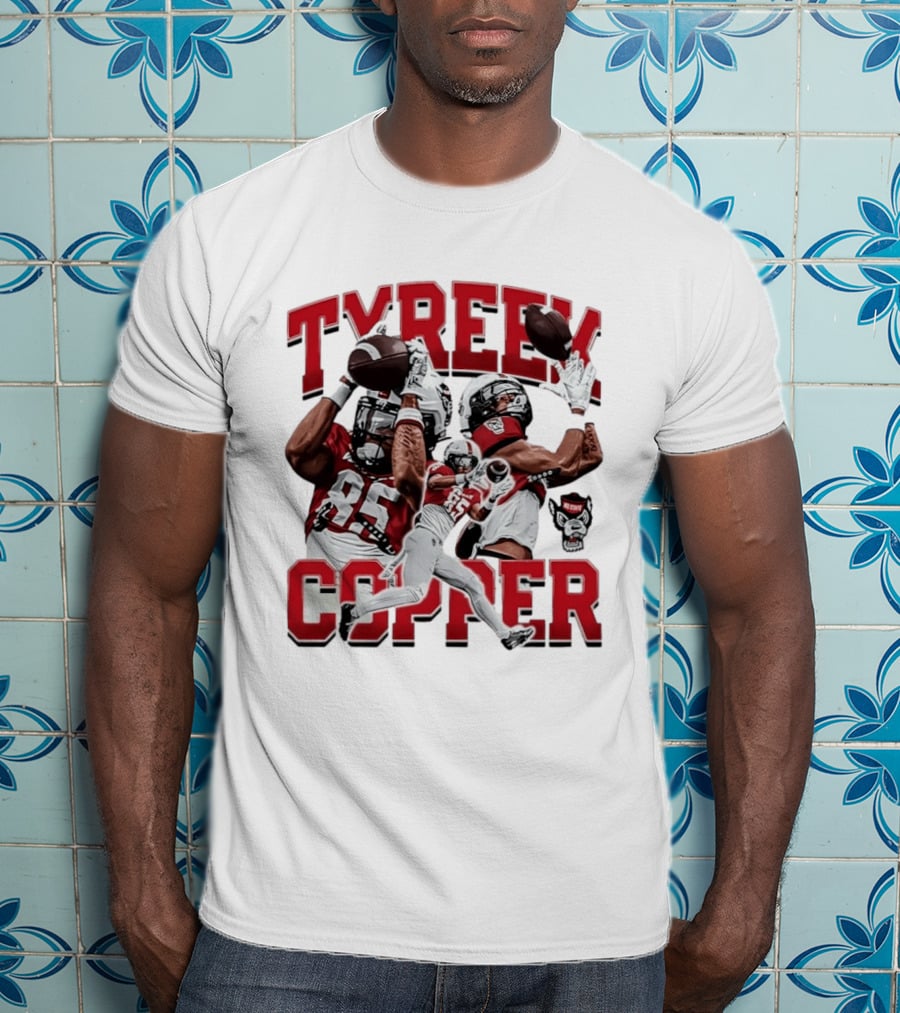 Tyreek Copper NC State Wolfpack Football Collage T-Shirt