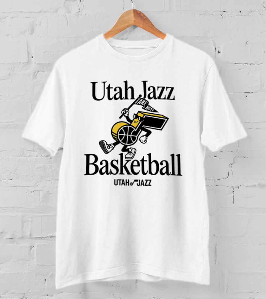 Utah Jazz Take Note Basketball T-Shirt