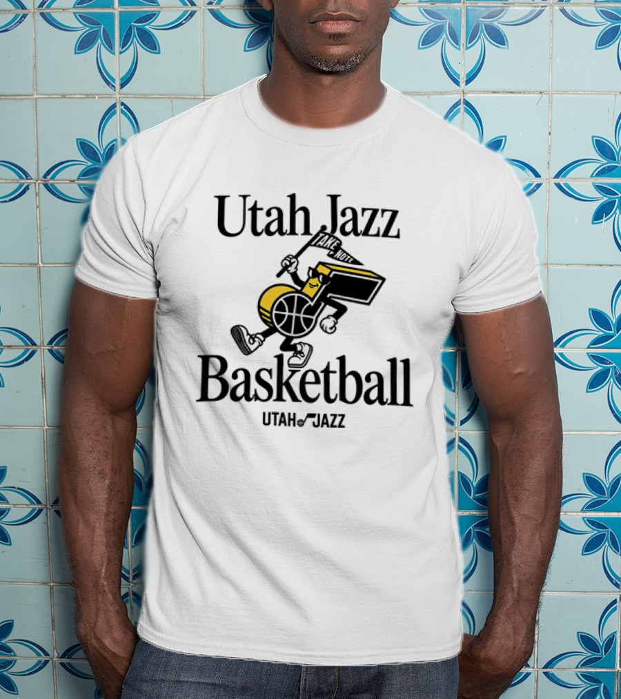 Utah Jazz Take Note Basketball T-Shirt