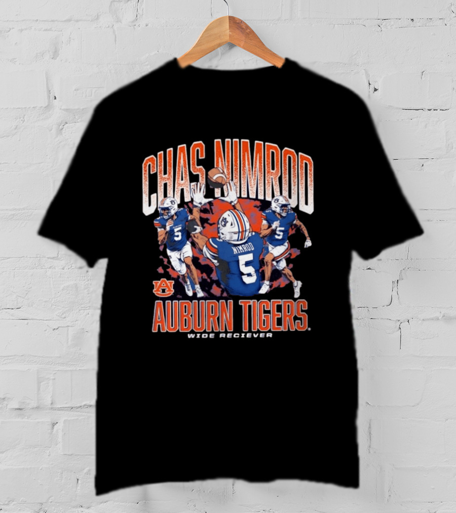 Chas Nimrod No 5 Auburn Tigers Wide Receiver T-Shirt