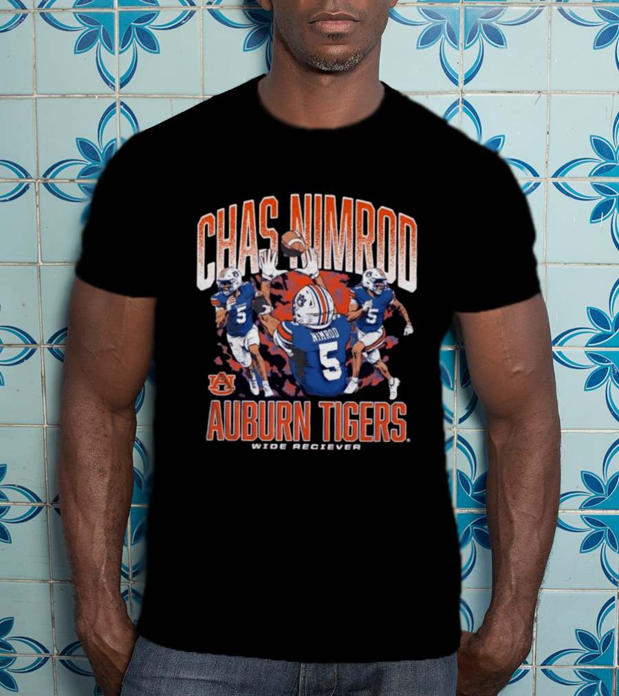 Chas Nimrod No 5 Auburn Tigers Wide Receiver T-Shirt