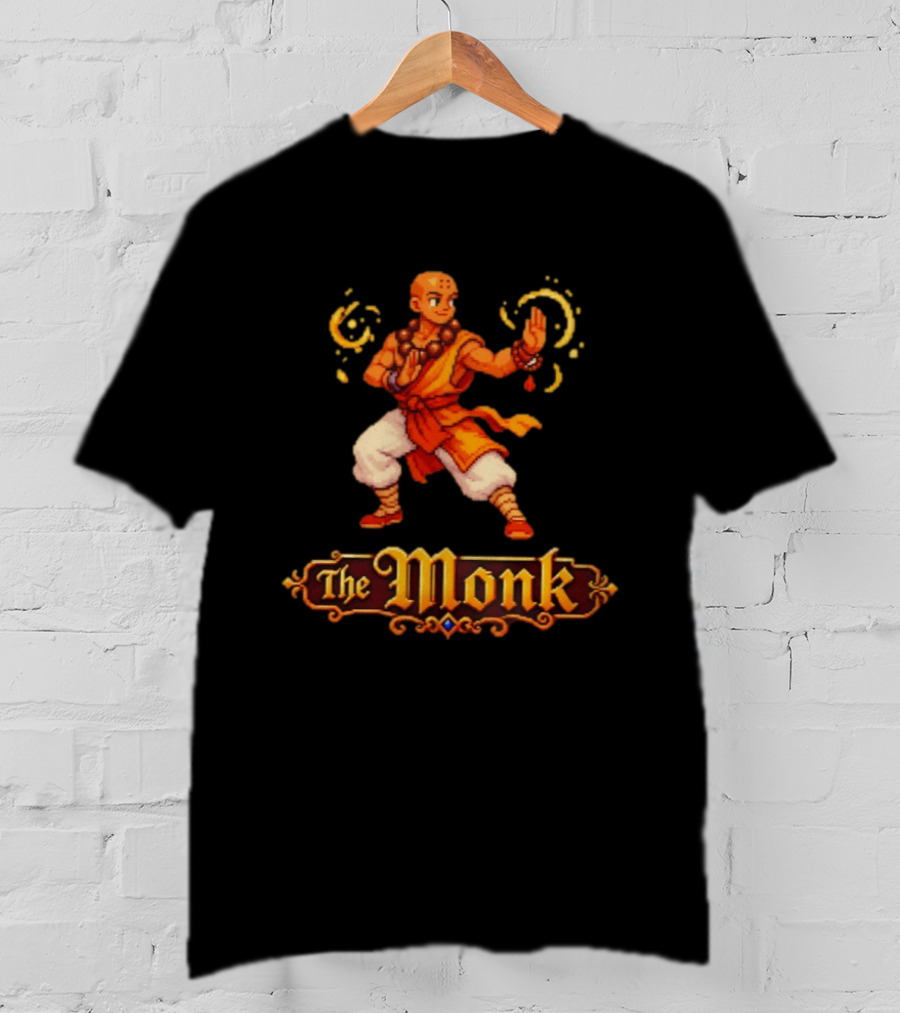 The Monk 16 Bit Retro Game T-Shirt