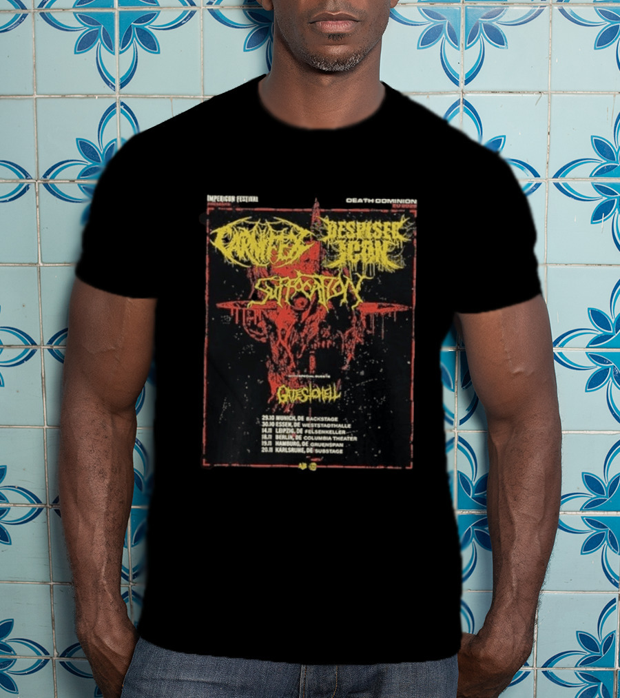 Carnifex Despised Icon Event Death Dominion EU 2026 Impericon Festival Tour Dates In Deutschland T-Shirt
