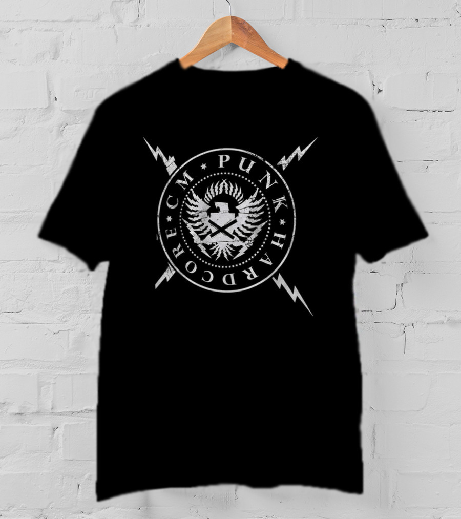 CM Punk Hard Core Straight Edge Society WWE Lightning Eagle T-Shirt