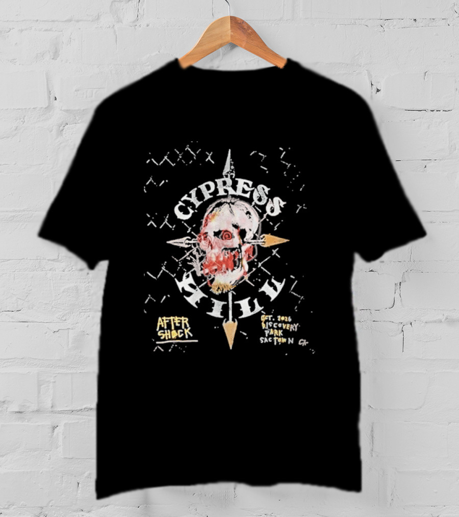 Cypress Hill Aftershock Festival October 2 2026 Discovery Park Sacramento CA T-Shirt