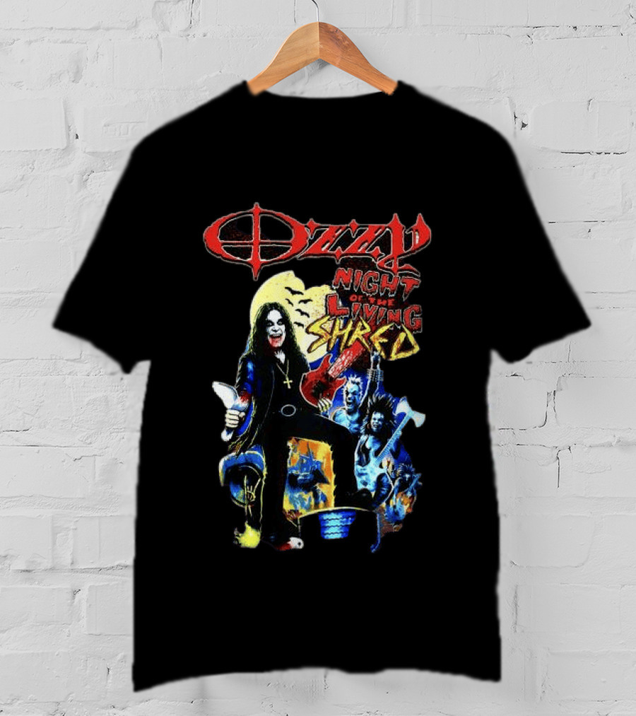 Ozzy Night Of The Living Shred Black T-Shirt