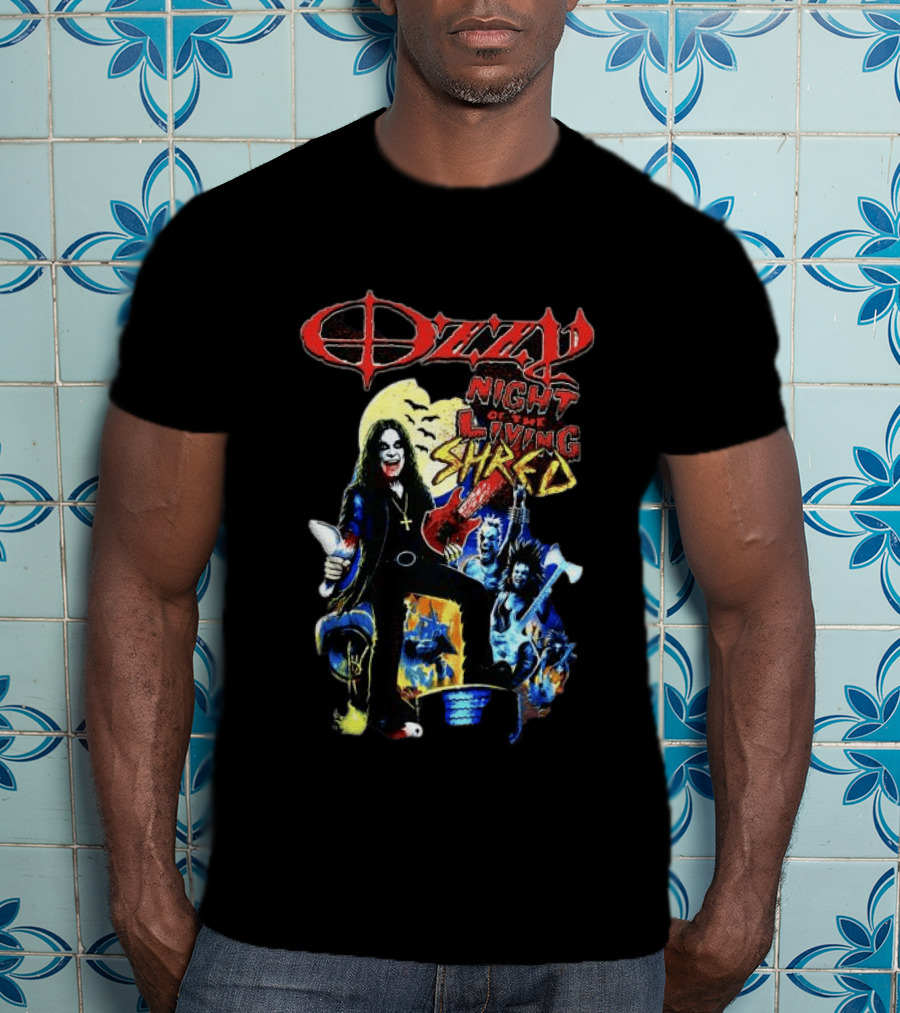 Ozzy Night Of The Living Shred Black T-Shirt