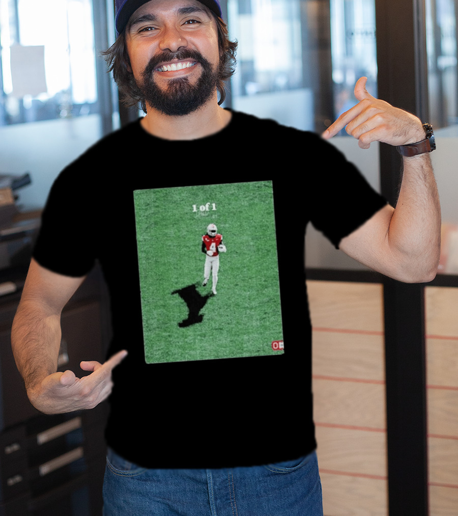 1 Of 1 Jeremiah Smith Ohio State Buckeyes Goat Shadow Football T-Shirt