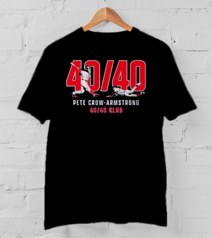 Pete Crow Armstrong 40 40 Club Baseball T-Shirt
