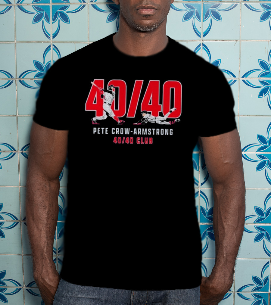 Pete Crow Armstrong 40 40 Club Baseball T-Shirt