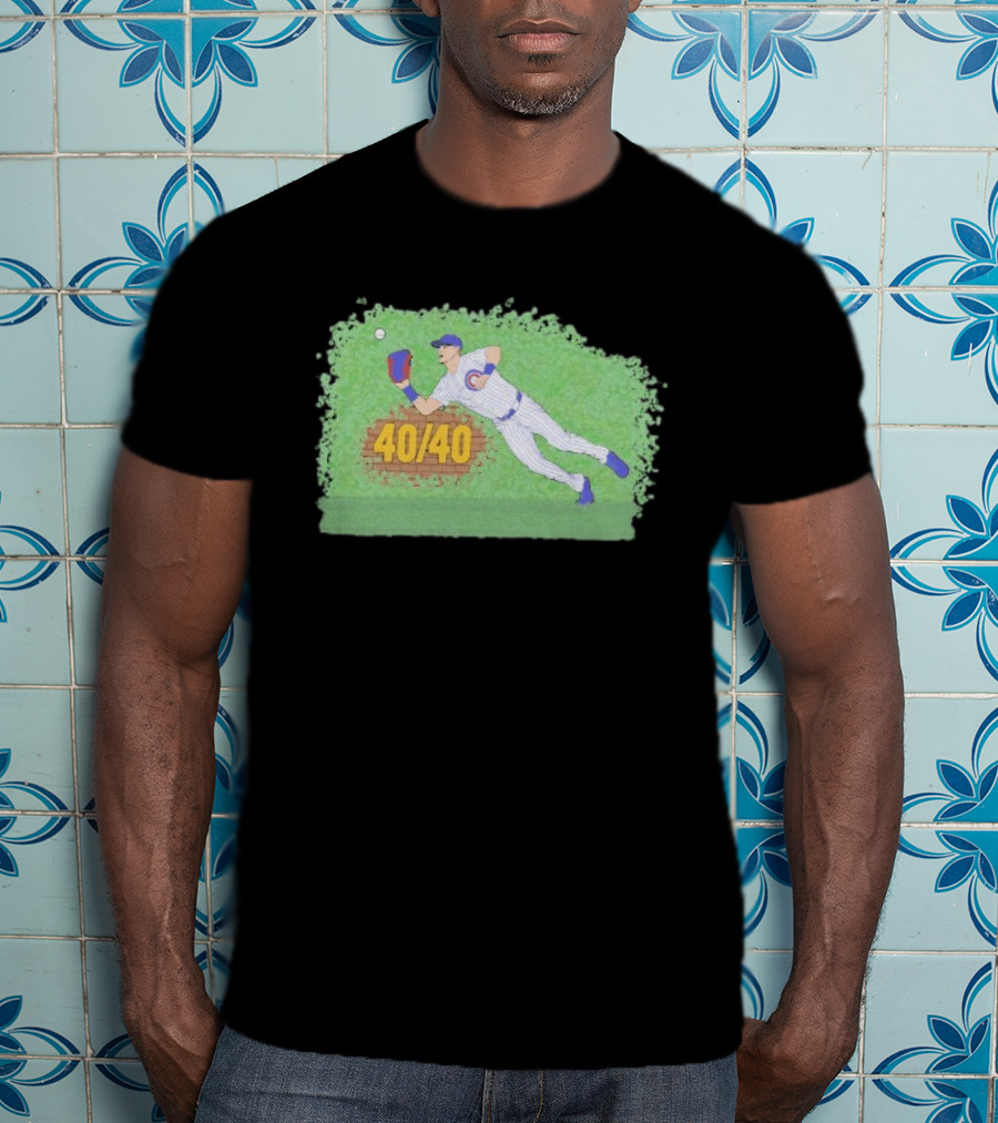Pete Crow Armstrong 40 40 Chicago Cubs Diving Catch T-Shirt