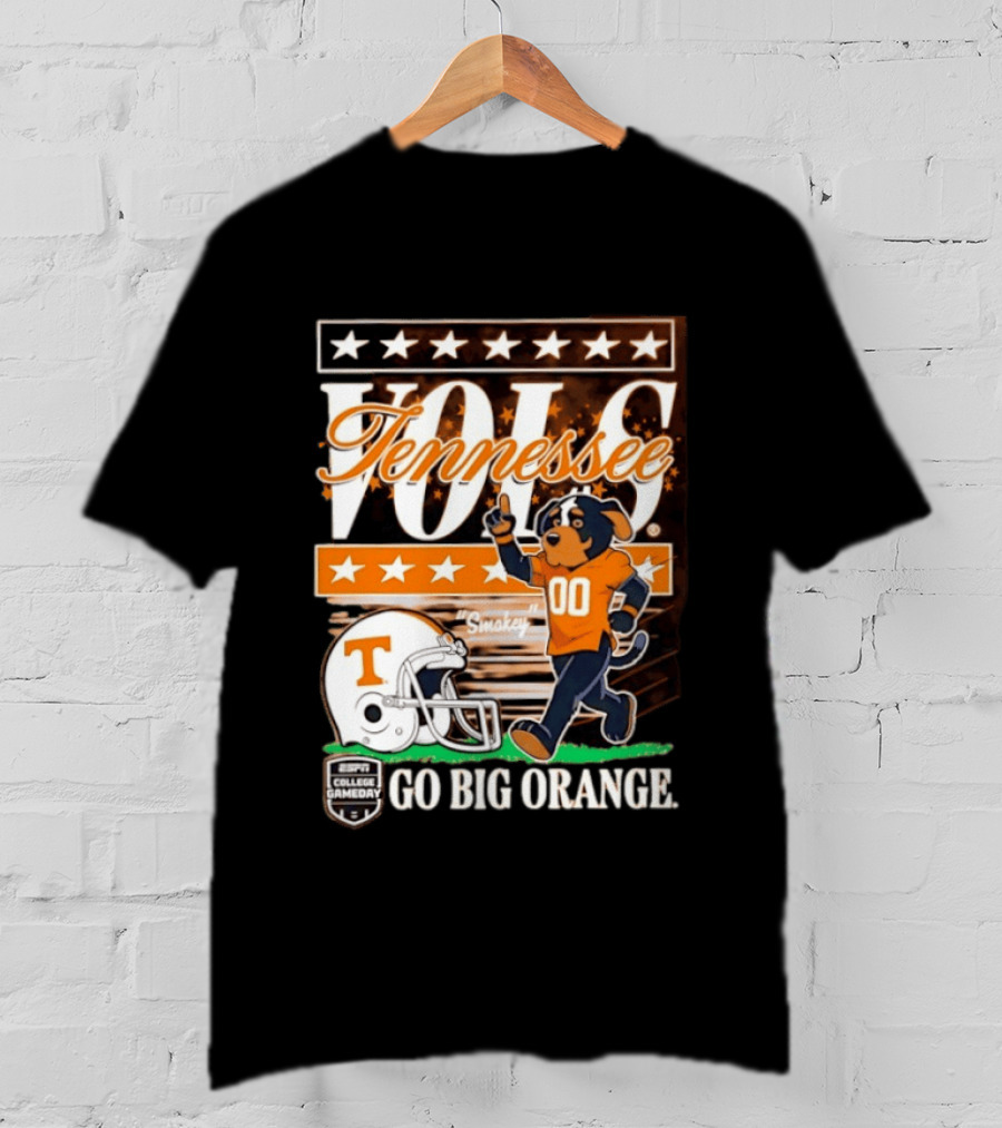 Tennessee Vols Smokey Go Big Orange ESPN College Gameday T-Shirt
