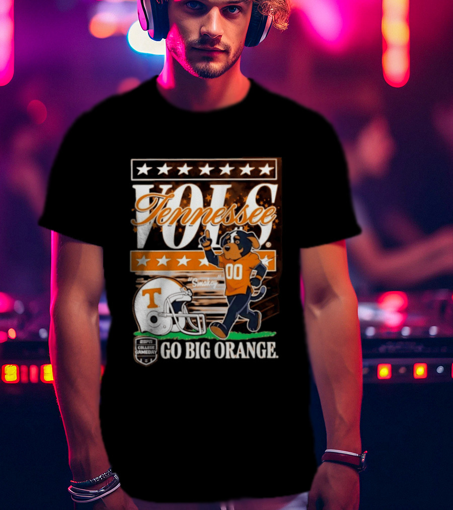 Tennessee Vols Smokey Go Big Orange ESPN College Gameday T-Shirt