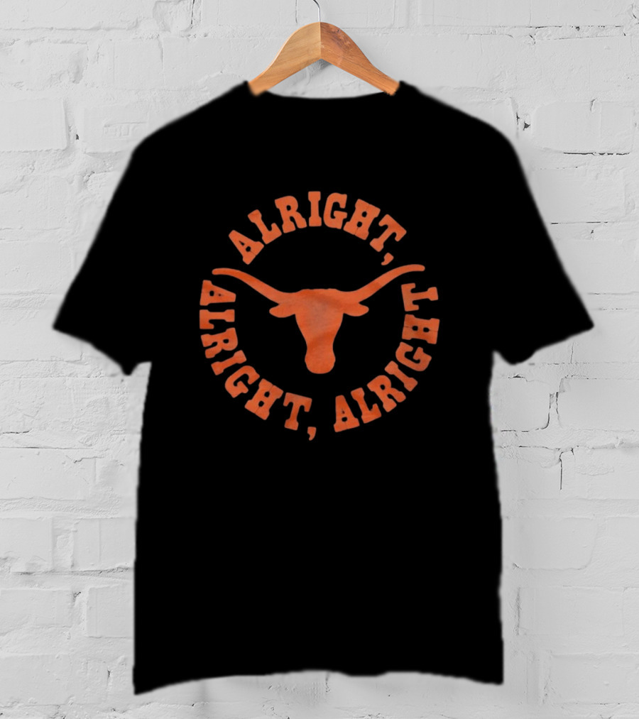Alright Alright Alright Texas Longhorns Distressed T-Shirt