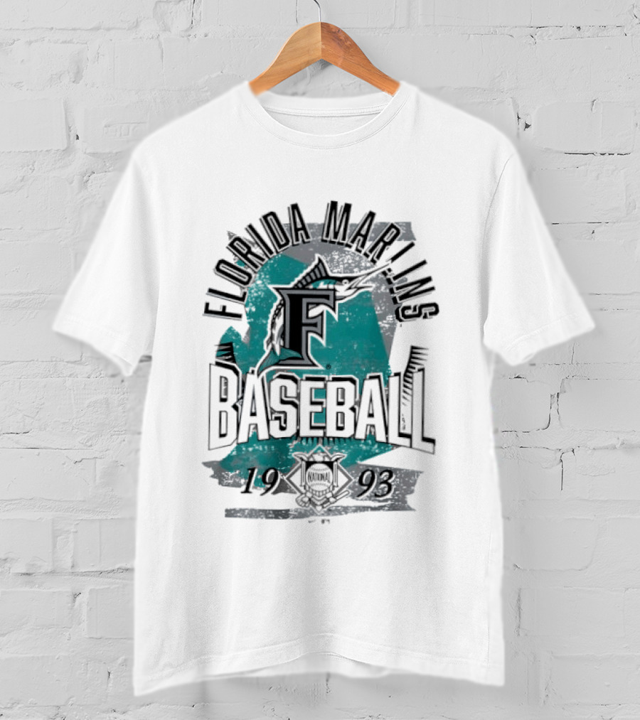 Florida Marlins Baseball 1993 National League T-Shirt