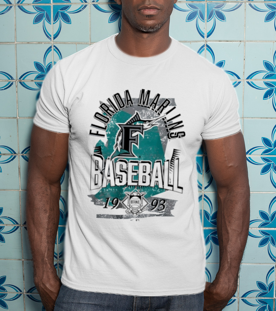 Florida Marlins Baseball 1993 National League T-Shirt