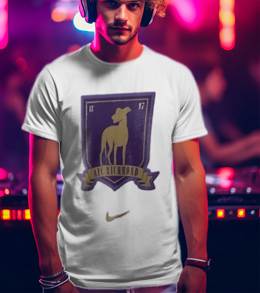 AFC Richmond Greyhound Dog Shield 1897 T-Shirt