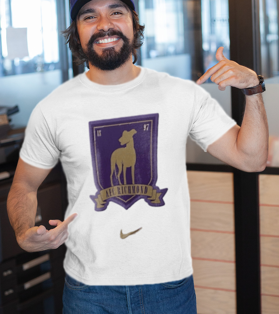 AFC Richmond Greyhound Dog Shield 1897 T-Shirt
