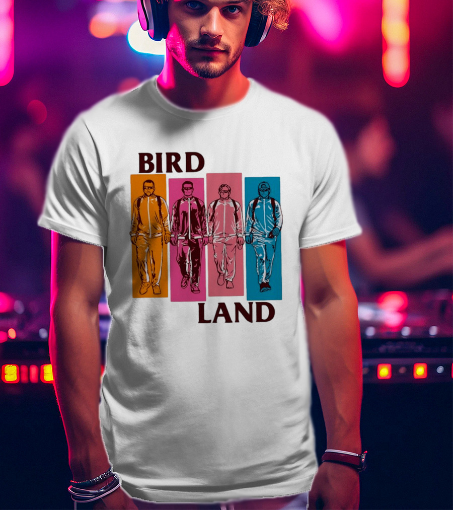 Baltimore Orioles Birdland Colorful Walking Figures T-Shirt