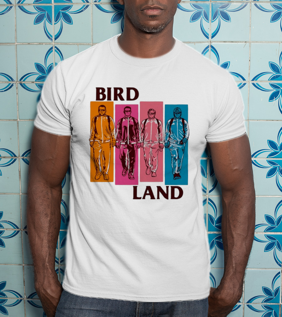 Baltimore Orioles Birdland Colorful Walking Figures T-Shirt