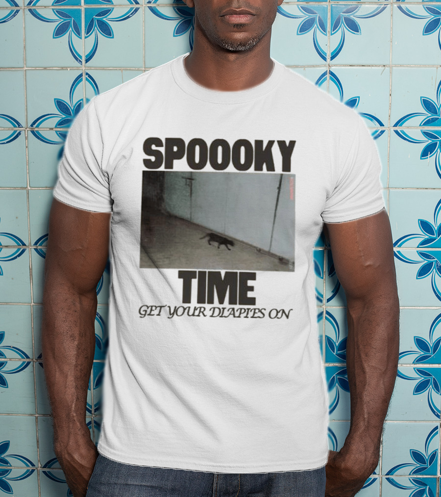 Spoooky Time Get Your Diapers On Caseoh Games Store Kitty CCTV T-Shirt