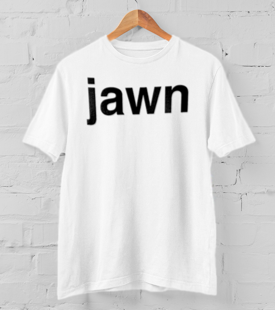 Jawn Black Text On White T-Shirt