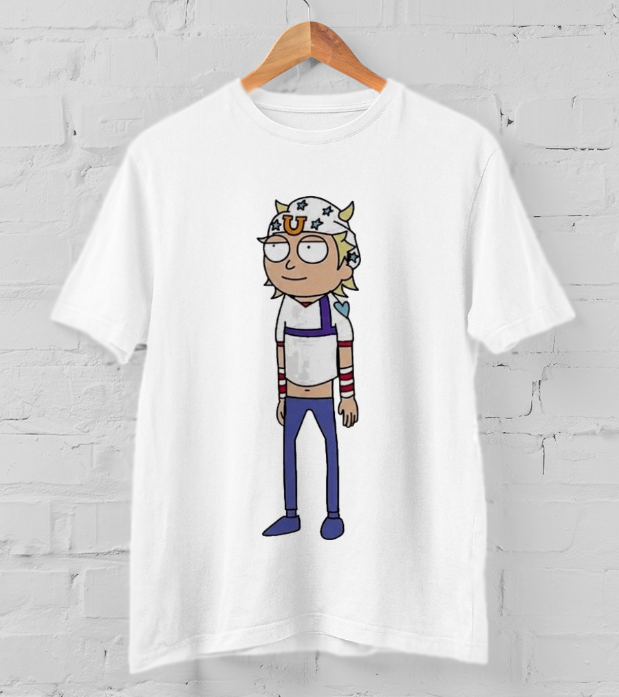 Johnny Joestar Rick And Morty Fusion Crossover Character Anime T-Shirt