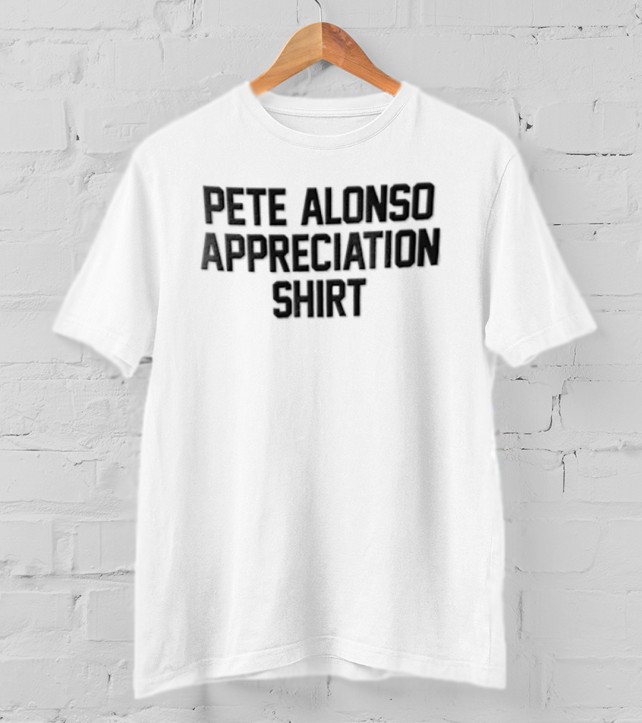 New York Mets Pete Alonso Appreciation Black Orange T-Shirt