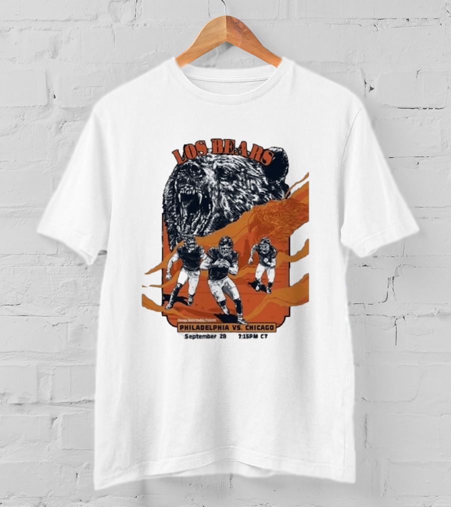 Philadelphia Eagles Vs Chicago Los Bears September 28 2026 Soldier Field Week 3 1:15 PM T-Shirt