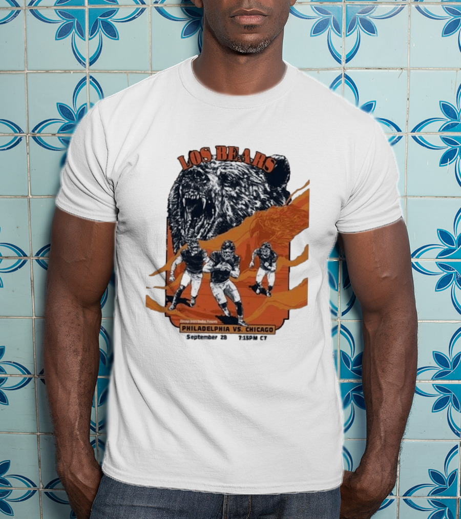 Philadelphia Eagles Vs Chicago Los Bears September 28 2026 Soldier Field Week 3 1:15 PM T-Shirt