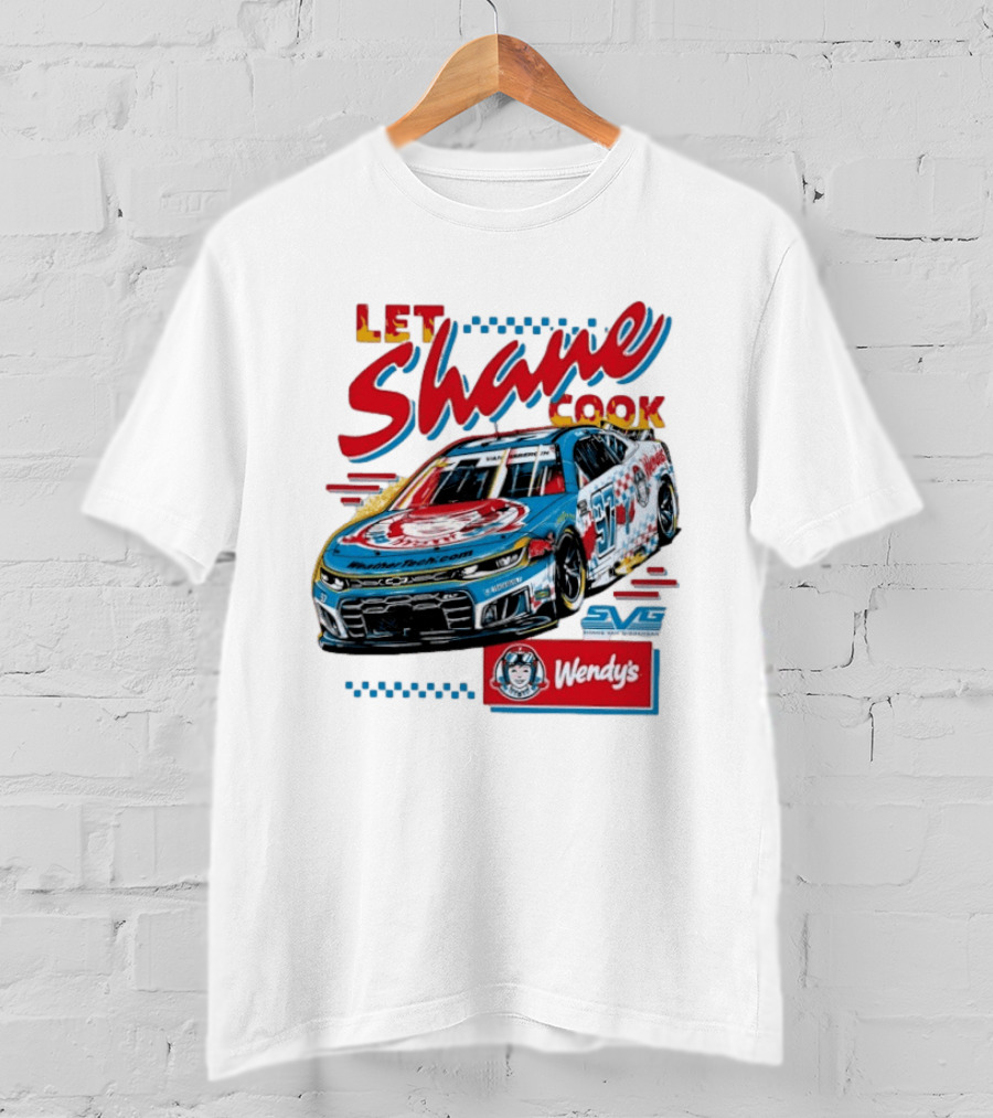 Let Shane Cook Shane Van Gisbergen Wendy's Race Car SVG T-Shirt
