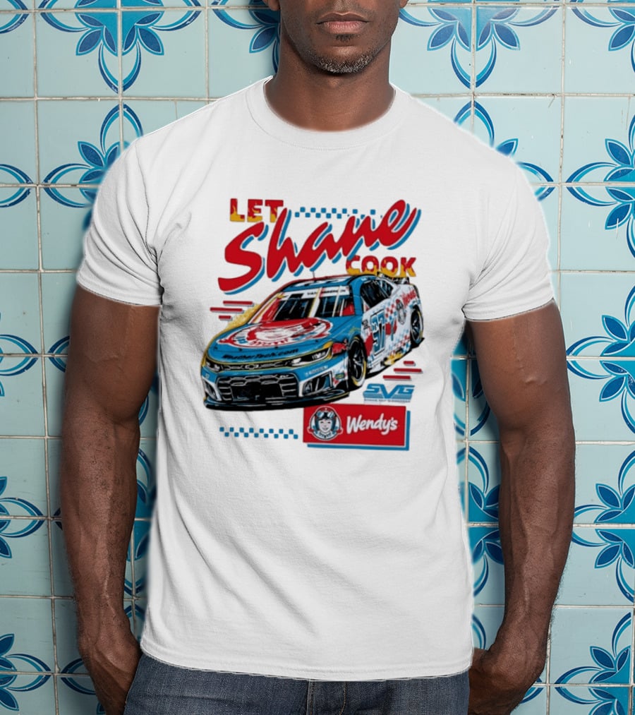 Let Shane Cook Shane Van Gisbergen Wendy's Race Car SVG T-Shirt