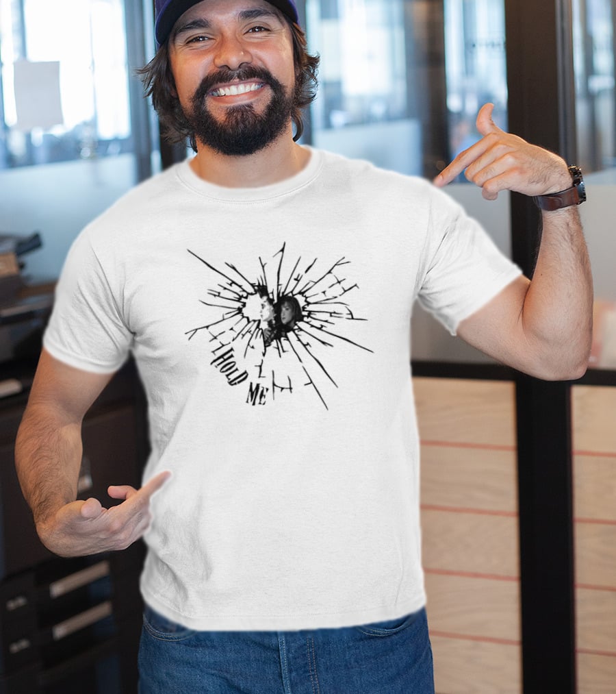 Edward Scissorhands Spider Web Shattered Glass Effect T-Shirt