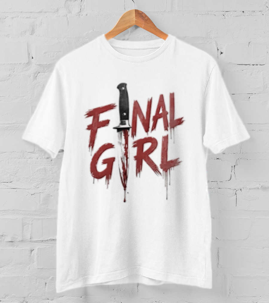 Final Girl Blood Soaked Knife Horror T-Shirt