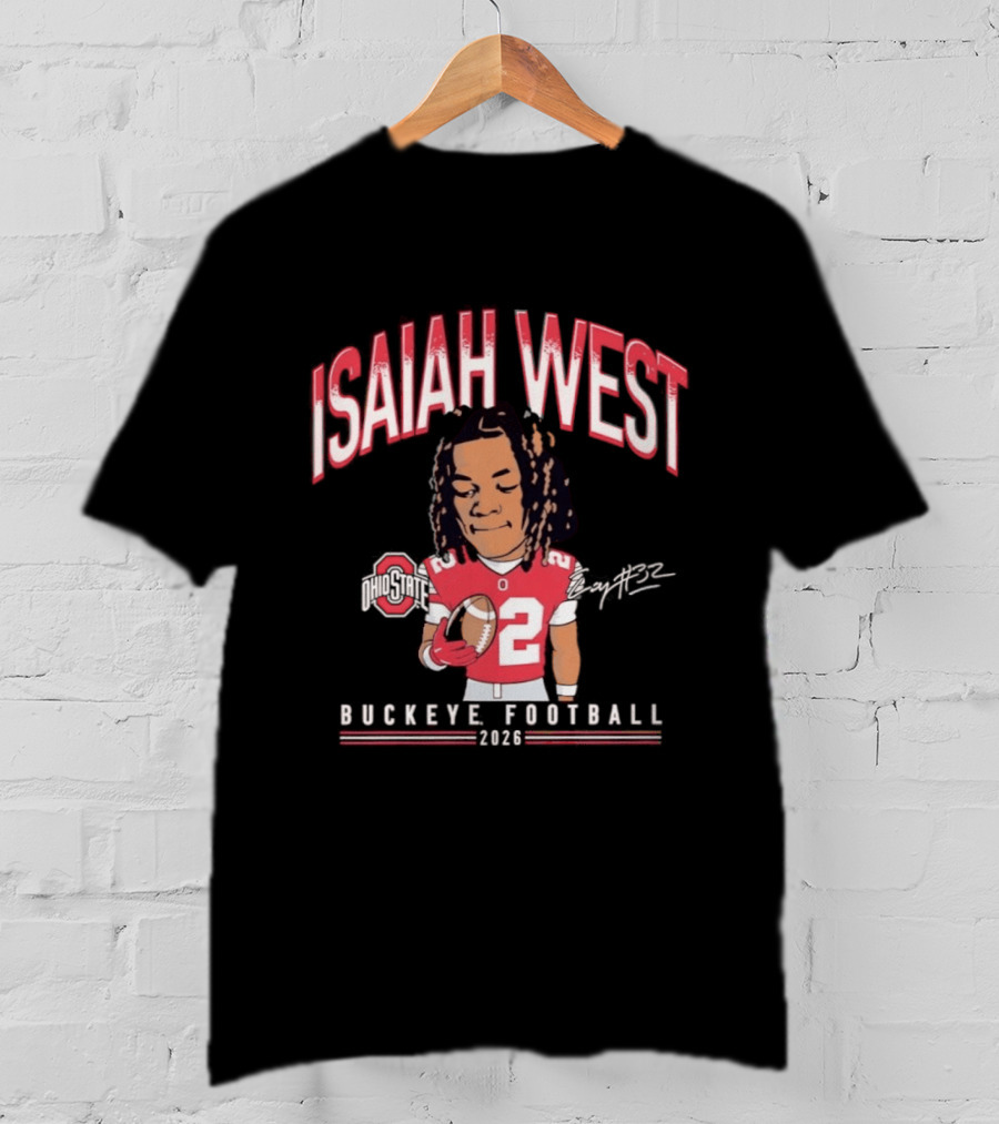 2026 Ohio State Buckeyes Isaiah West Buckeye Football T-Shirt