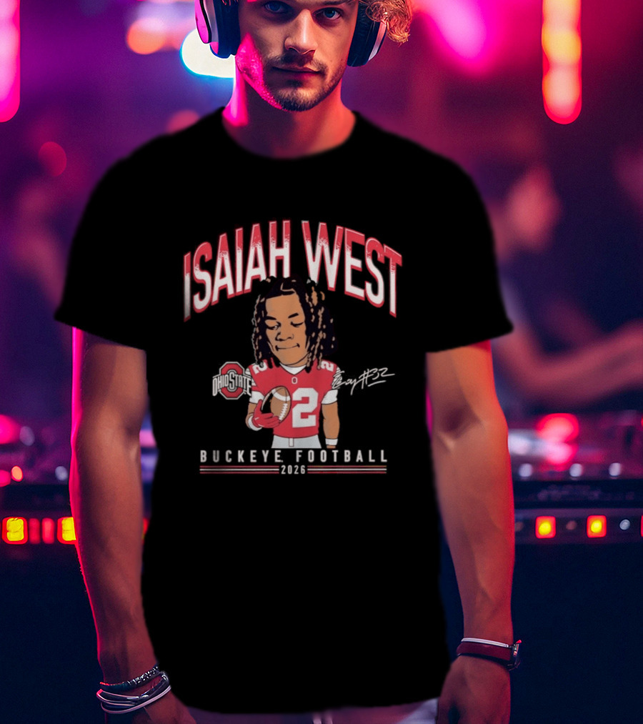 2026 Ohio State Buckeyes Isaiah West Buckeye Football T-Shirt