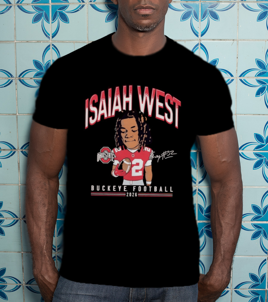 2026 Ohio State Buckeyes Isaiah West Buckeye Football T-Shirt