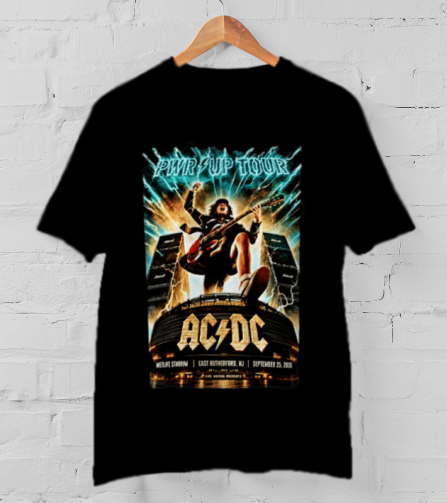 ACDC PWR UP Tour East Rutherford NJ MetLife Stadium September 25 2026 T-Shirt