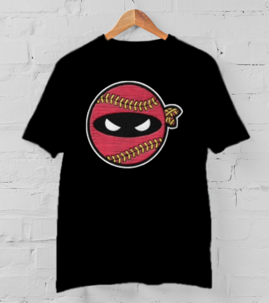 Boto Wear Red Baseball Mask Ninja Face T-Shirt